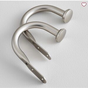 Pottery Barn Teen Nickel Silver Curtain Classic Holdbacks